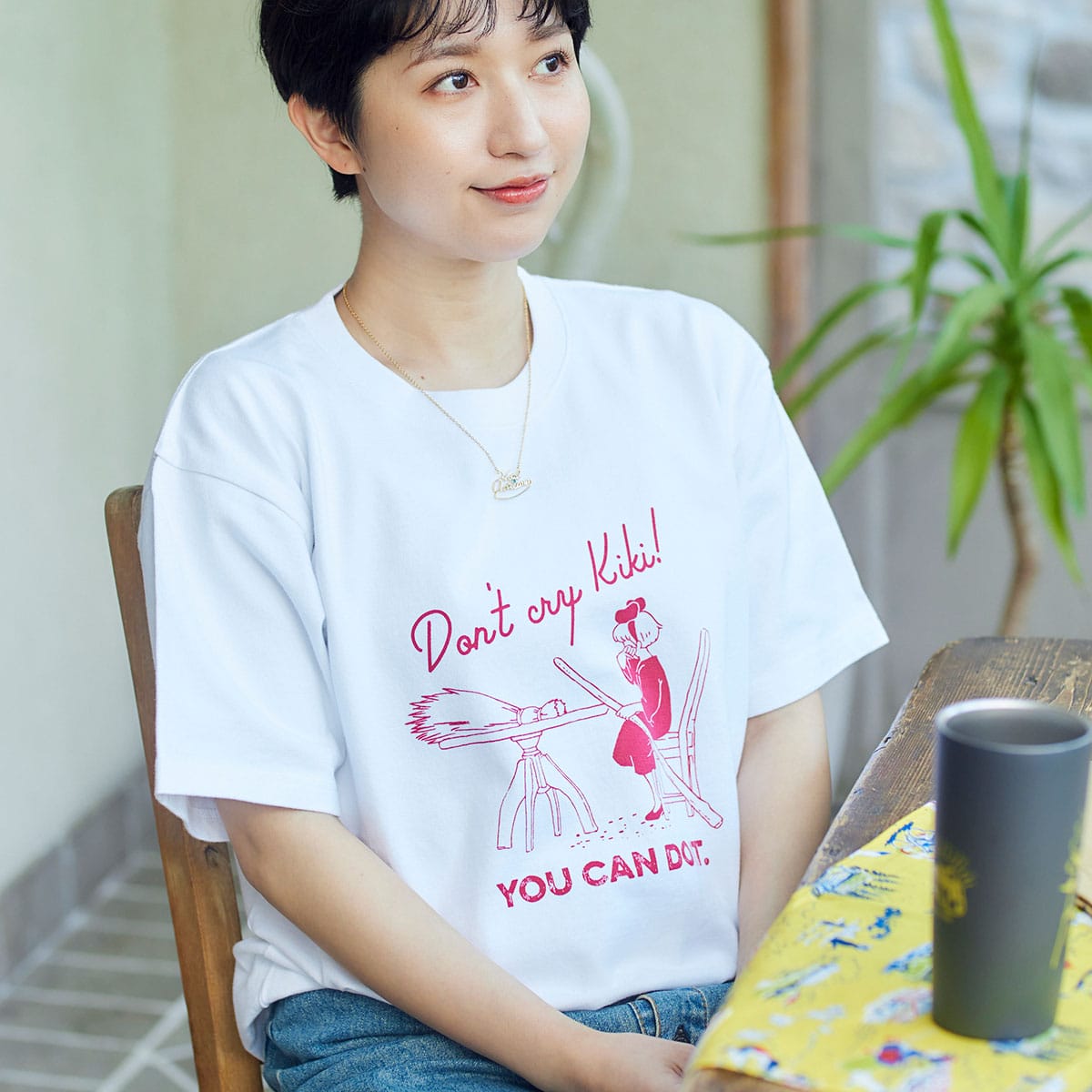 【GBL】魔女の宅急便 2024Tシャツ 君ならできるよ (ピュアホワイト)