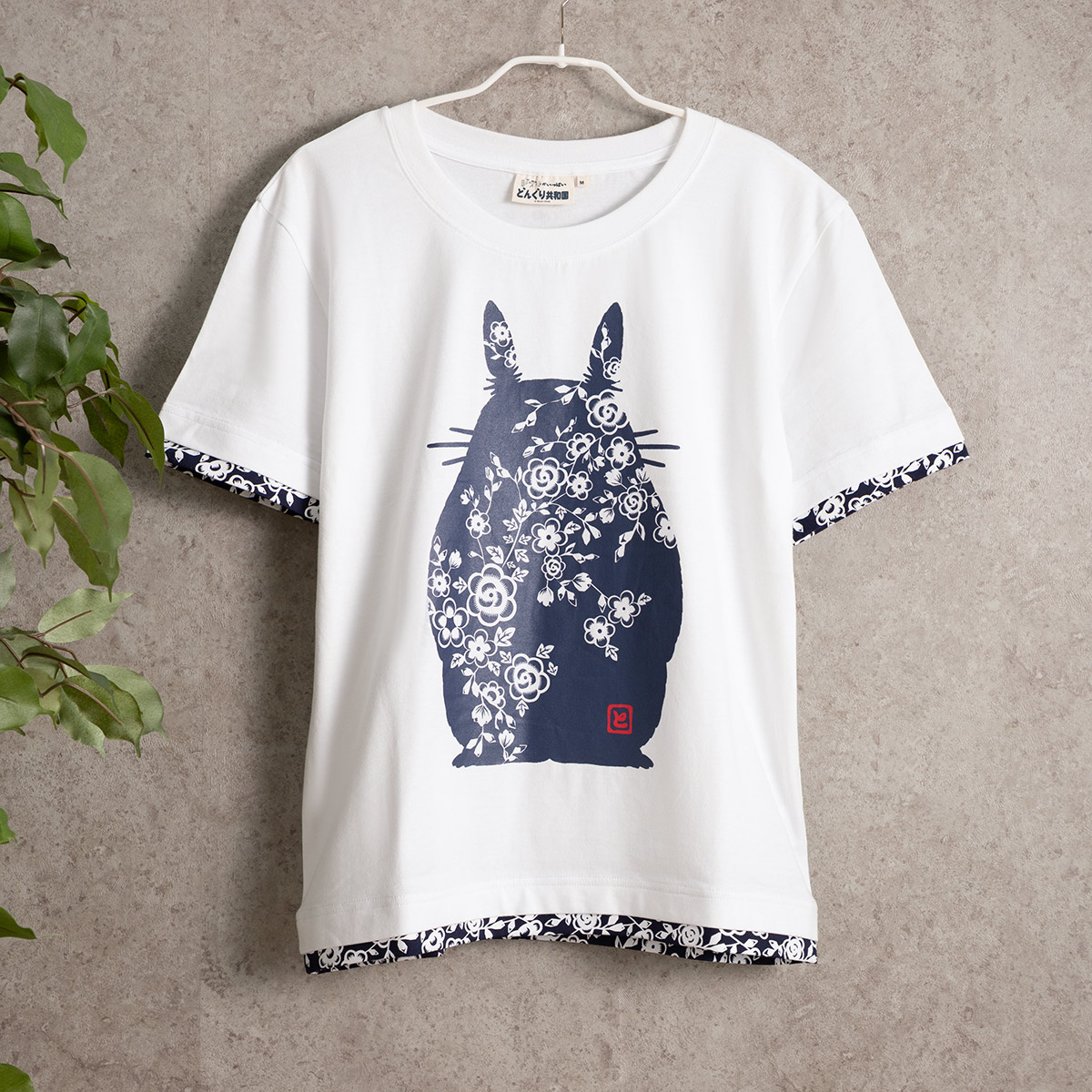 となりのトトロ Tシャツ 中国切り絵風 (白) | どんぐり共和国