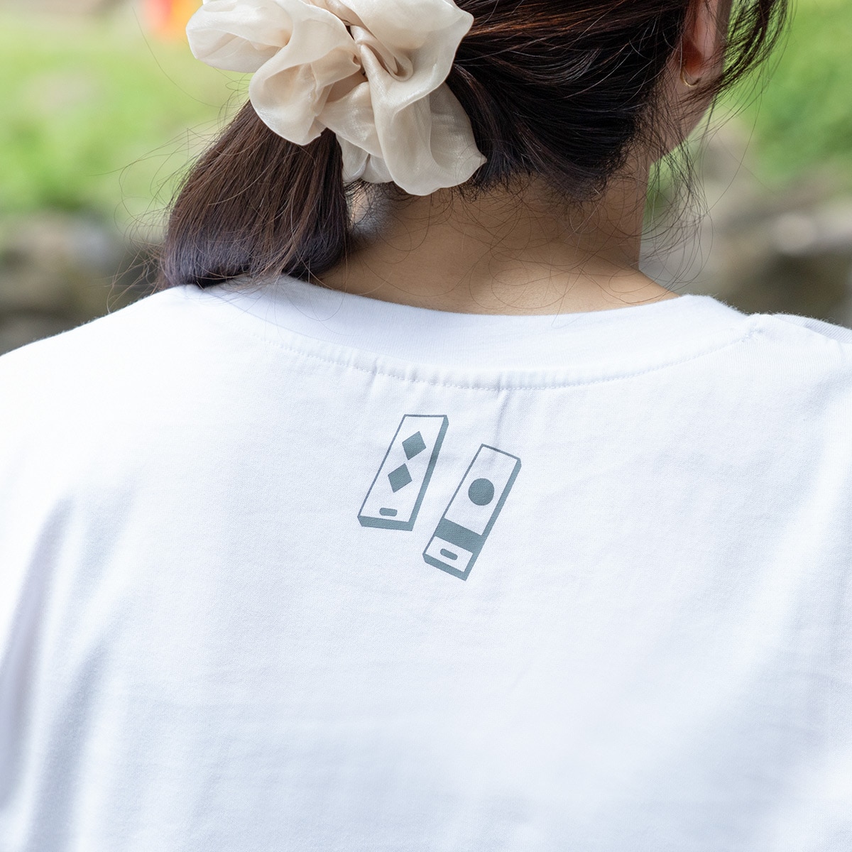 千と千尋の神隠し Tシャツ カオナシスタンプ (白) | どんぐり共和国