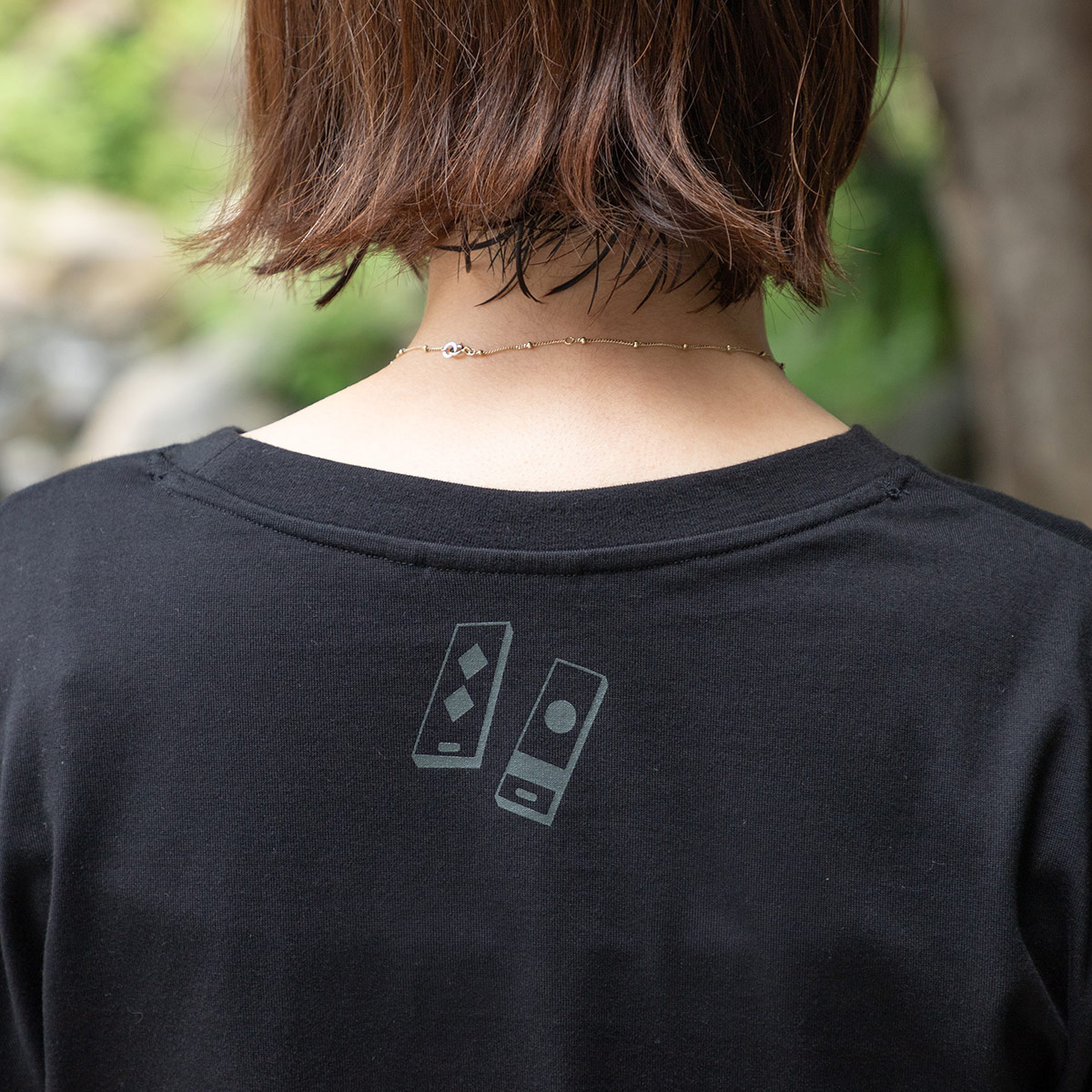 千と千尋の神隠し Tシャツ カオナシスタンプ (黒) | どんぐり共和国