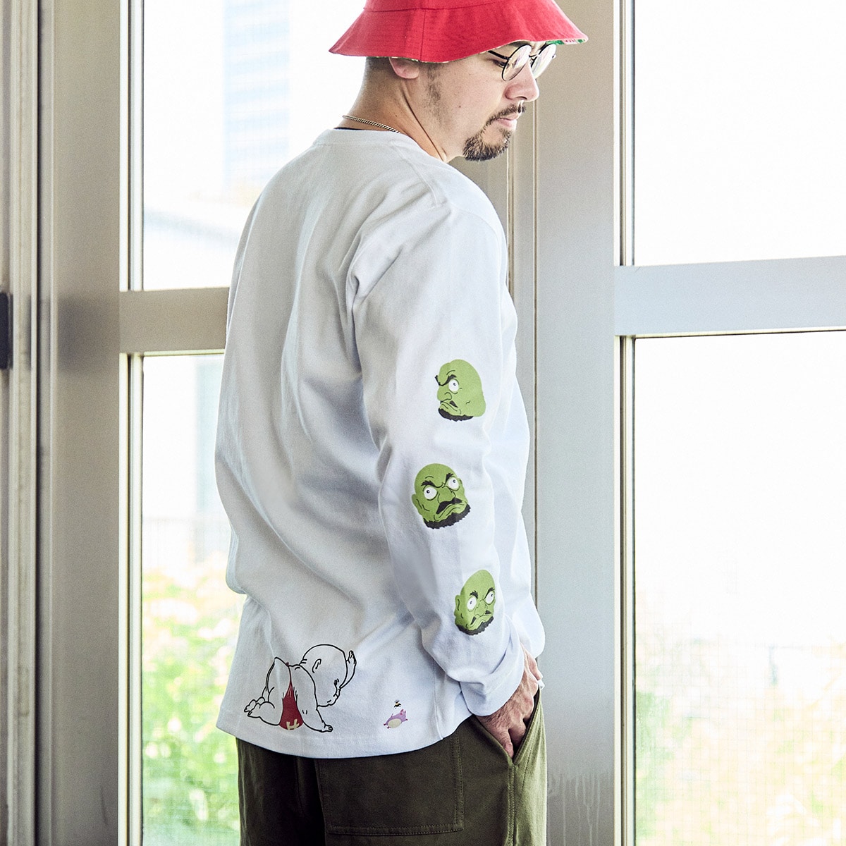 「千と千尋の神隠し」ロングスリーブTシャツ　カシラ　男女兼用Мサイズ GBL】千と千尋の神隠し ロングスリーブTシャツ カシラ | どんぐり