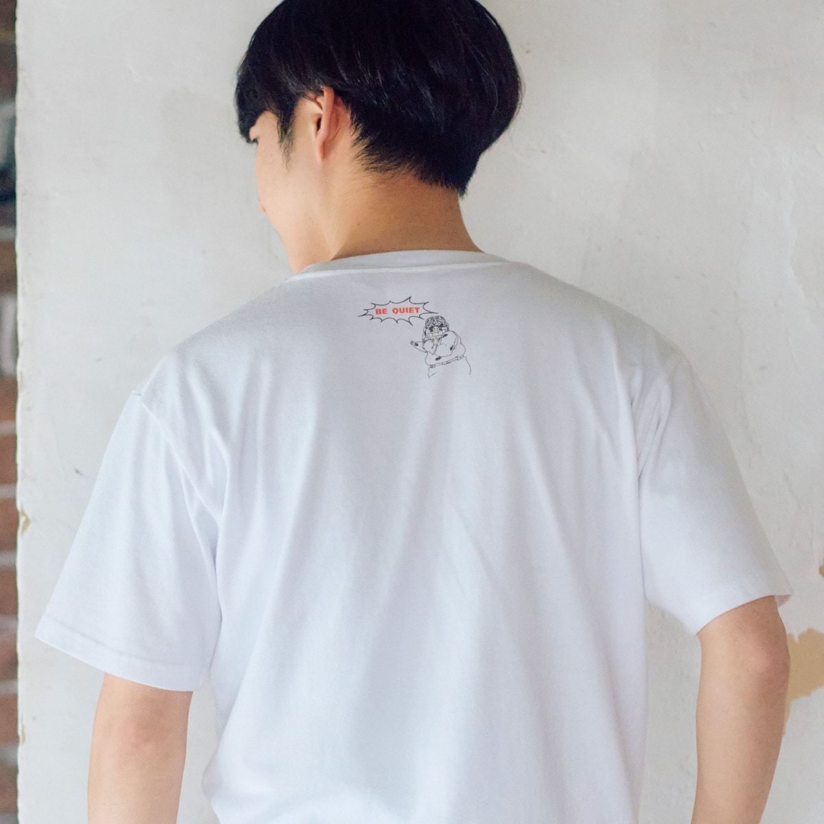 GBL】紅の豚 BASIC Tシャツ 静かにしなさい！ (PW) | どんぐり共和国