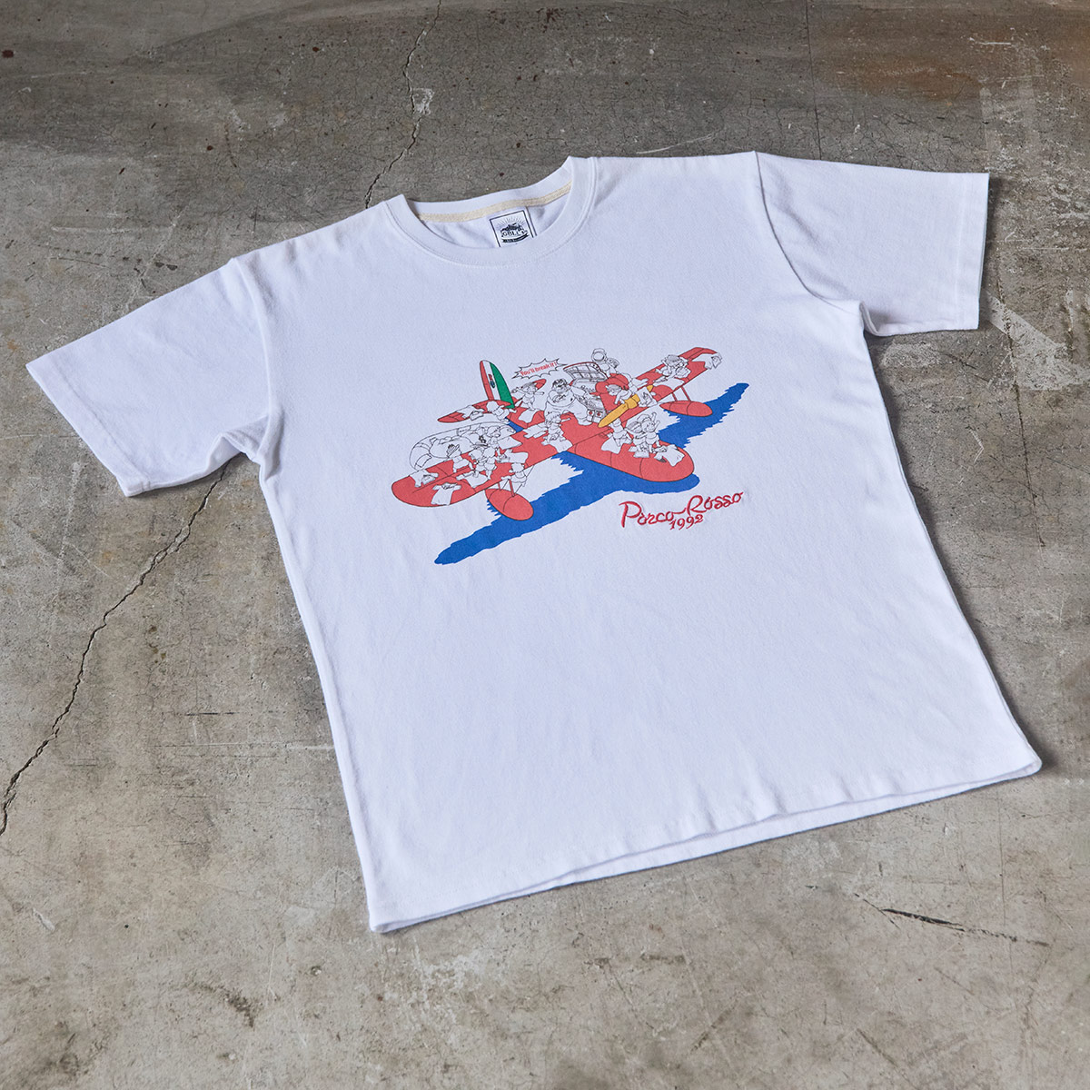 ○予約販売○【GBL】紅の豚 BASIC Tシャツ 静かにしなさい！ (PW)【5月