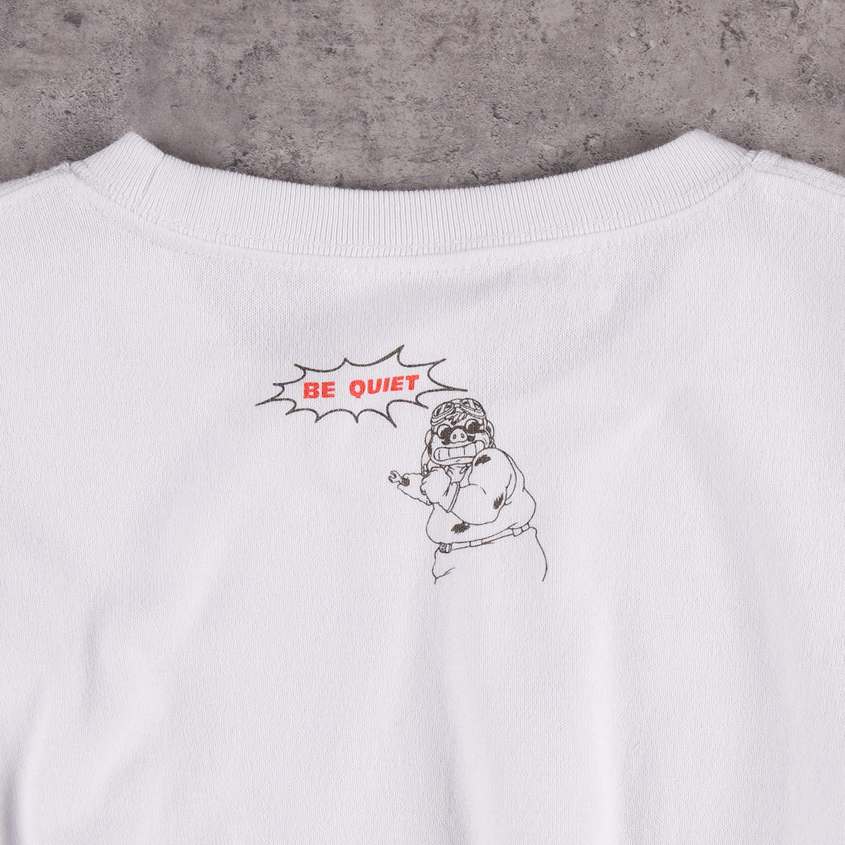 ○予約販売○【GBL】紅の豚 BASIC Tシャツ 静かにしなさい！ (PW)【5月