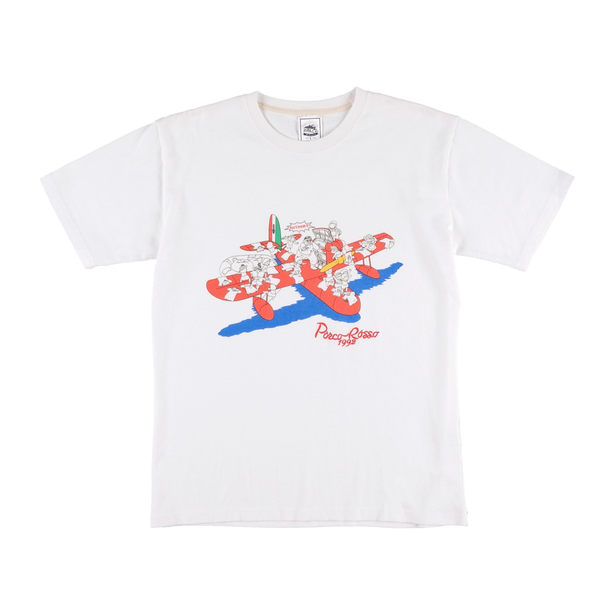 ○予約販売○【GBL】紅の豚 BASIC Tシャツ 静かにしなさい！ (PW)【5月