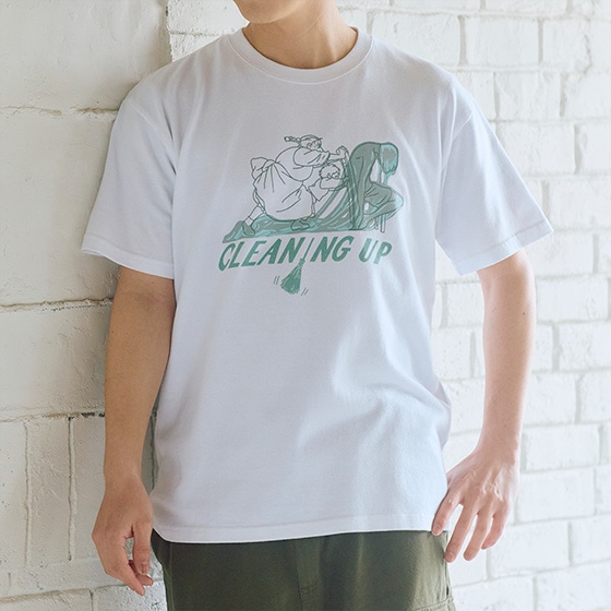 こ*ん様 ハウルの動く城 Classic Tシャツ 荒れ地の魔女とゴム人間 GB GBL】ハウルの動く城 BASIC Tシャツ クリーンアップ (PW) | どんぐり