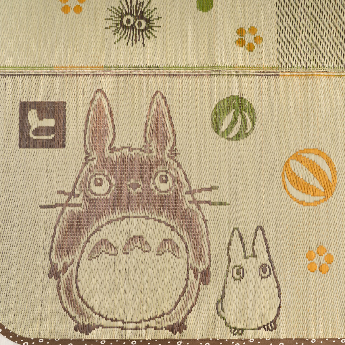 となりのトトロ い草 ラグ 和ごろろ 140x200cm／176x230cm | どんぐり